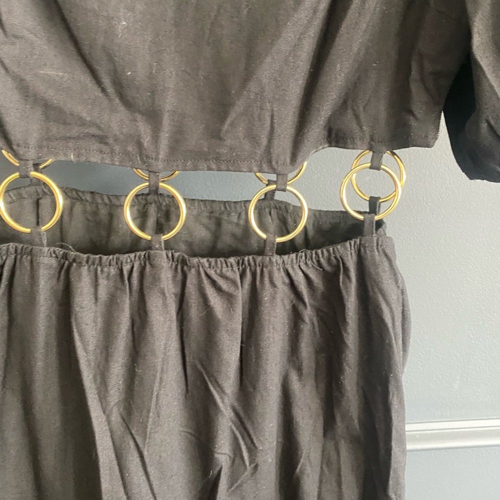 Anthropologie Charlie Holiday Black Andrea Maxi Dress Medium - Picture 8 of 12